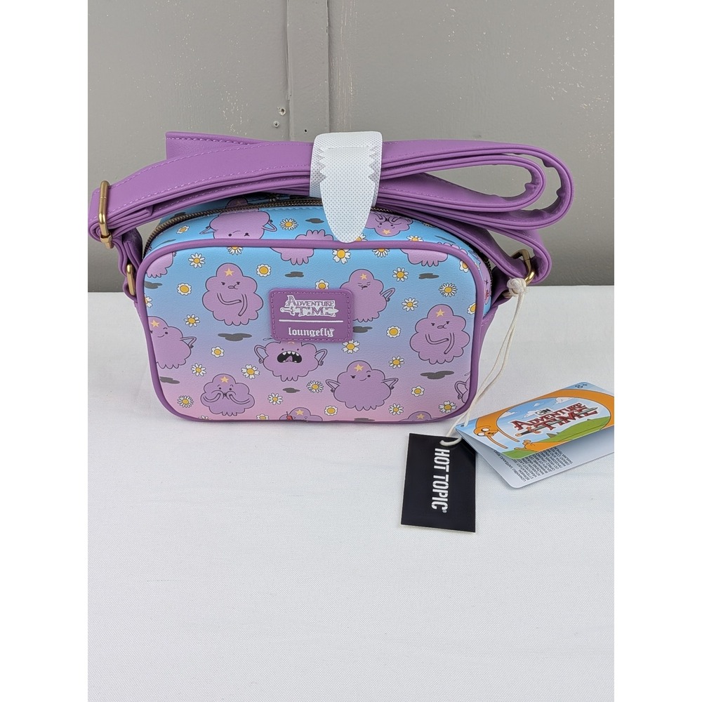 Loungefly Adventure Time Lumpy Space Princess LSP Crossbody Bag Purple New